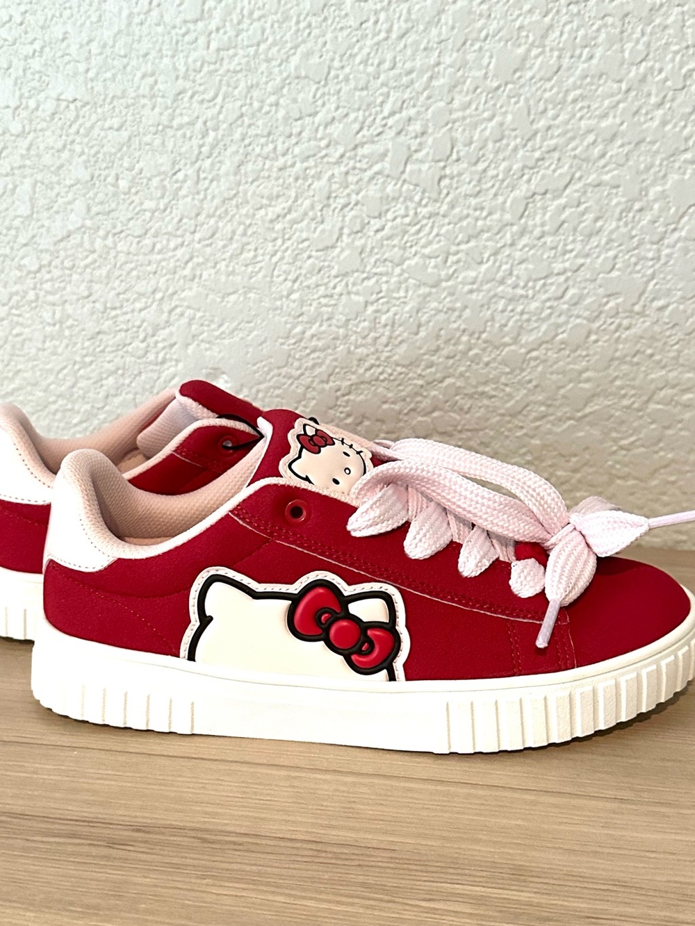 Hello Kitty Pink Sneakers with White Trim - Picture 3 of 7